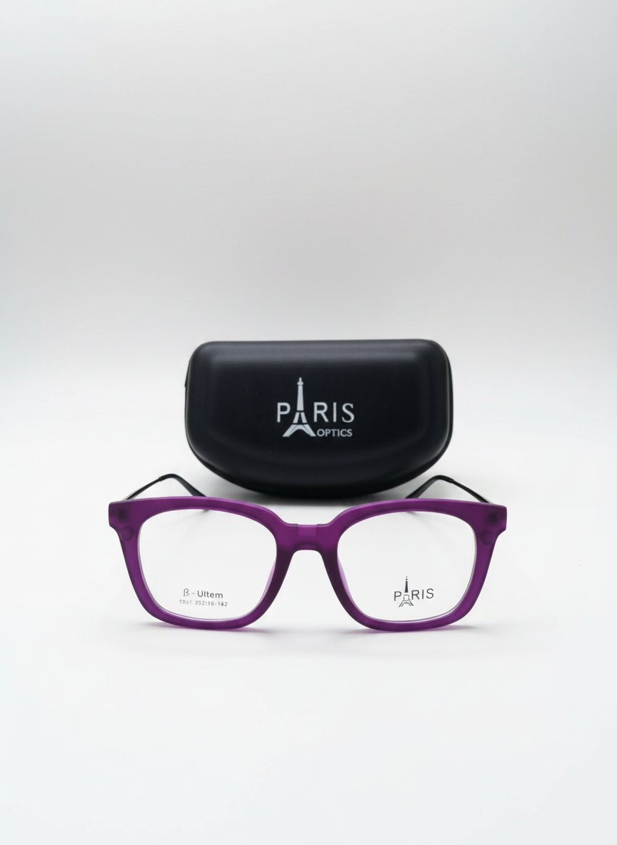 Lunette optique avec des appliques solaires