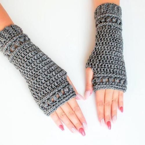gants/mittens crochet 