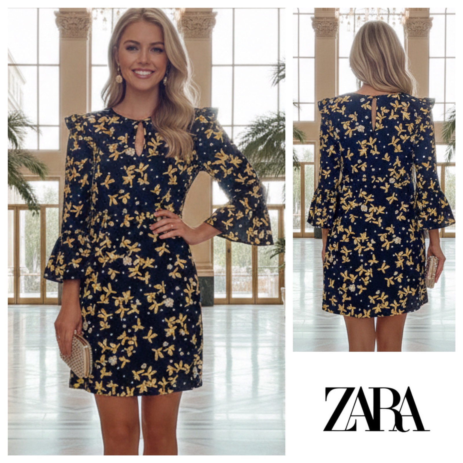 Zara dress tres chic ✨✨