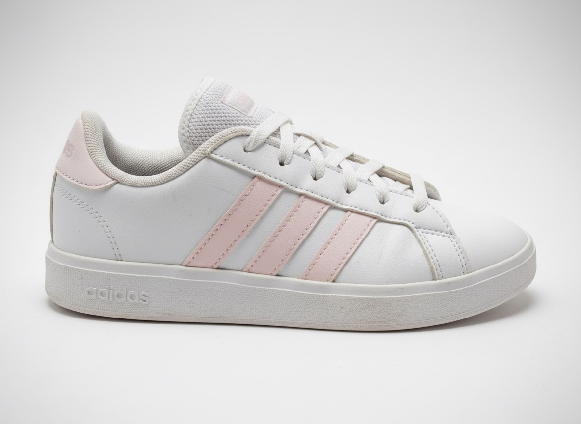 Adidas Chaussures sneakers enfant / junior blanc & rose style casual