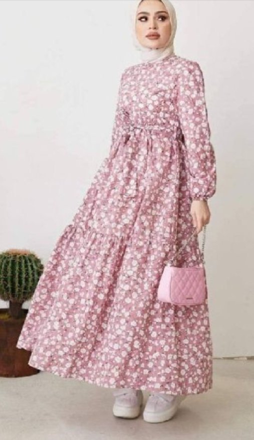 Robe fleuri bel7zem