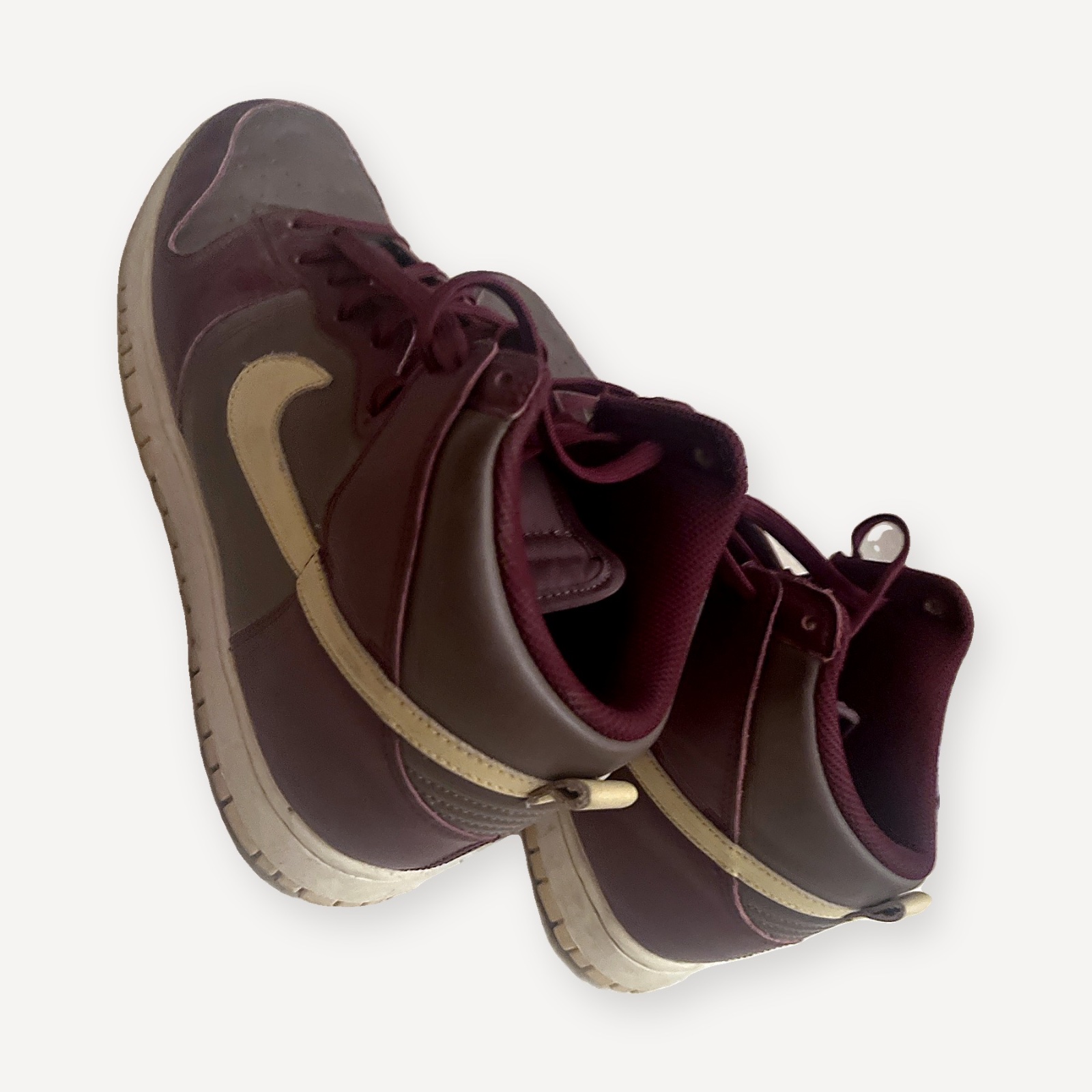 Nike Dunk High – Bordeaux / Gris / Doré – Pointure 42