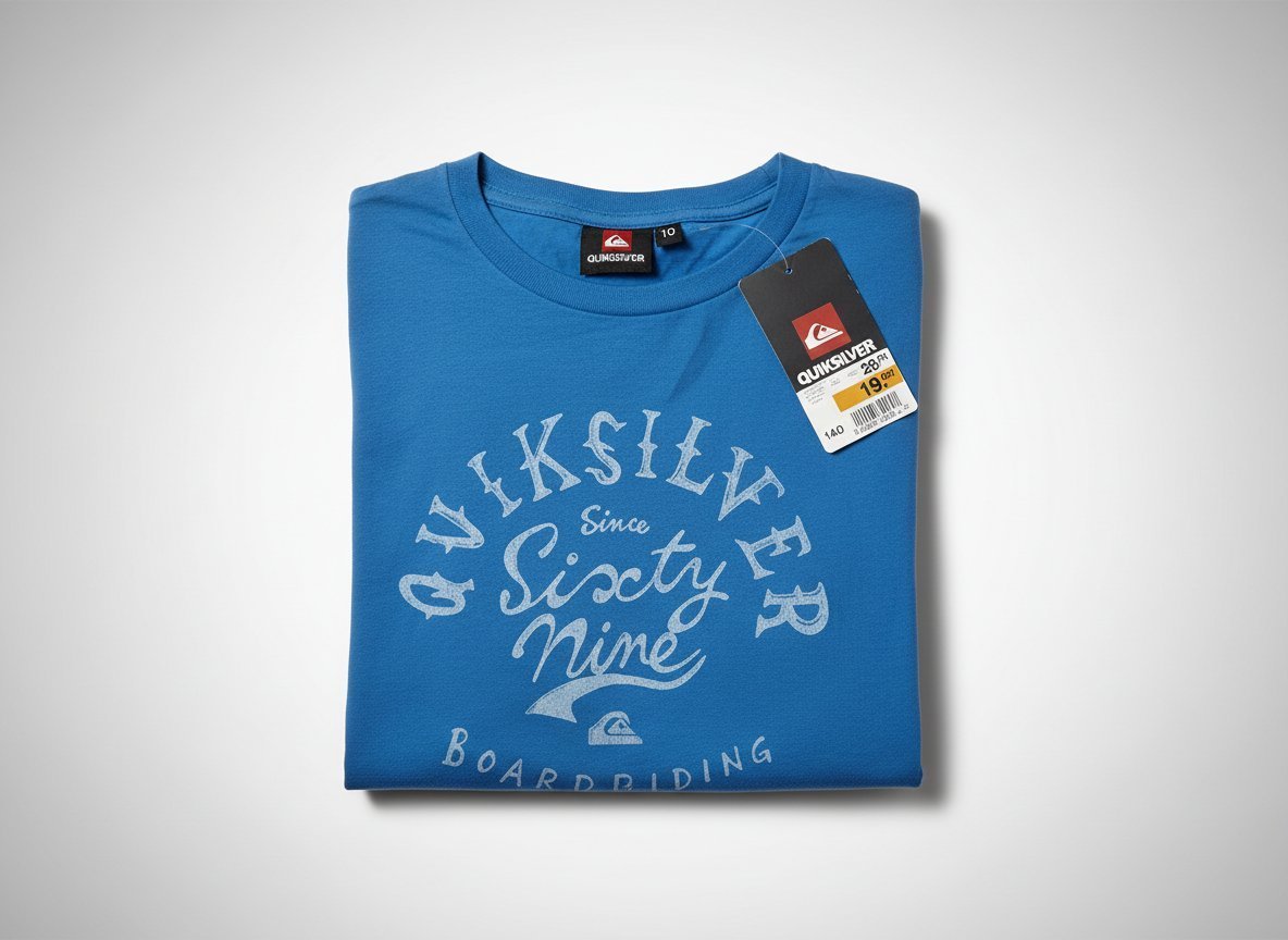 QUIKSILVER T-SHIRT TAILLE 12 ANS NEUF ENCORE L'ÉTIQUETTE DE LA SUISSE