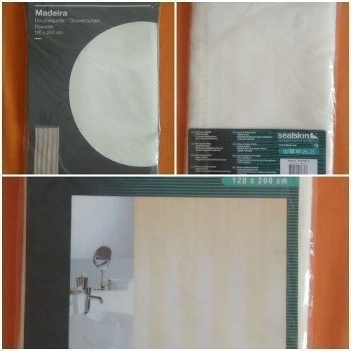 RIDEAU DE DOUCHE TEXTILE LAVABLE NEUF ET IMPORTÉ