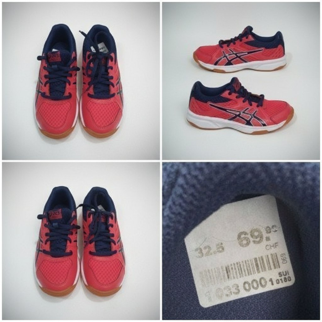 ASICS CONVIENT UNISEXE POINTURE 32 ET DEMI ENCORE L'ÉTIQUETTE DE LA SUISSE