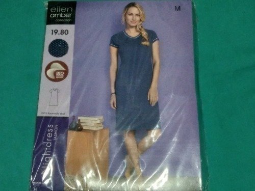 CHEMISE DE NUIT LONGUE MANCHE COURTE TAILLE M 38