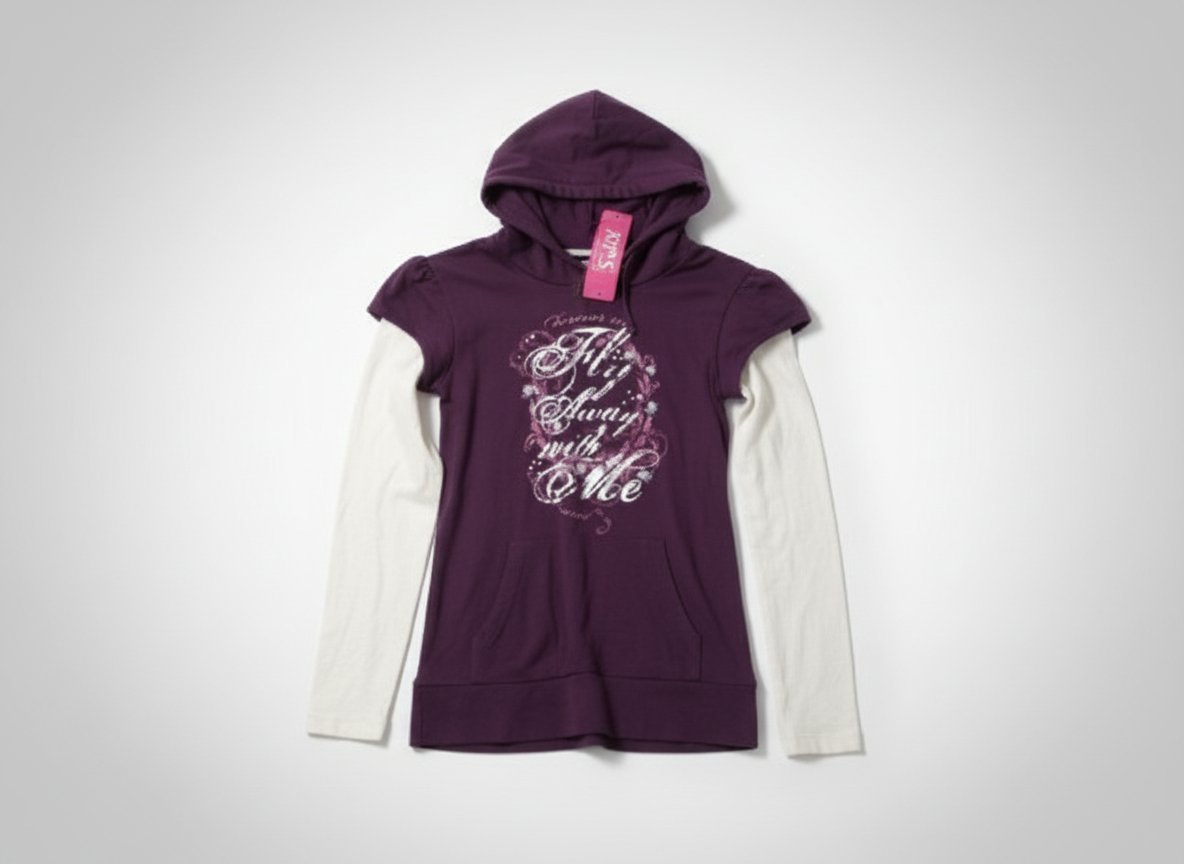 SWEAT A CAPUCHE FILLE TRES MODE TAILLE 12 ANS NEUF ET IMPORTÉ