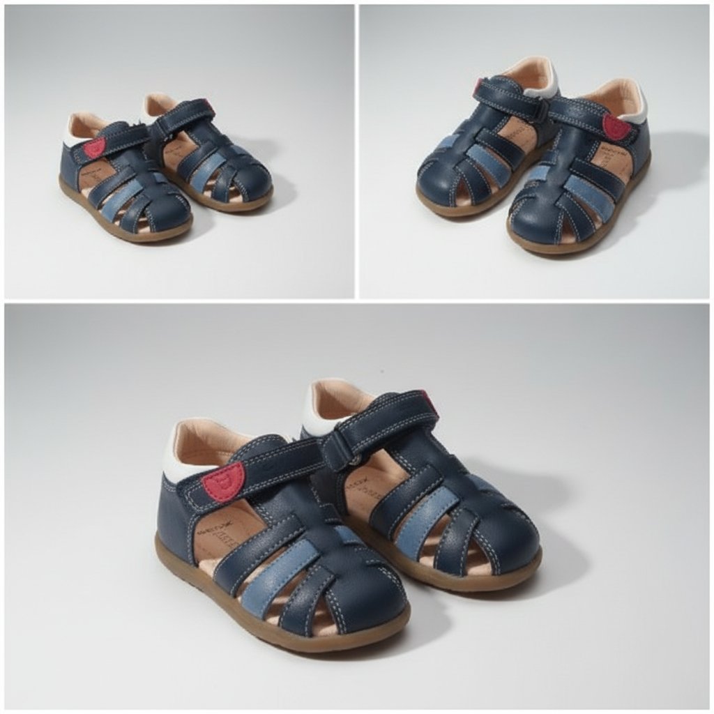 GEOX GARÇON SANDALLE EN CUIR POINTURE 20