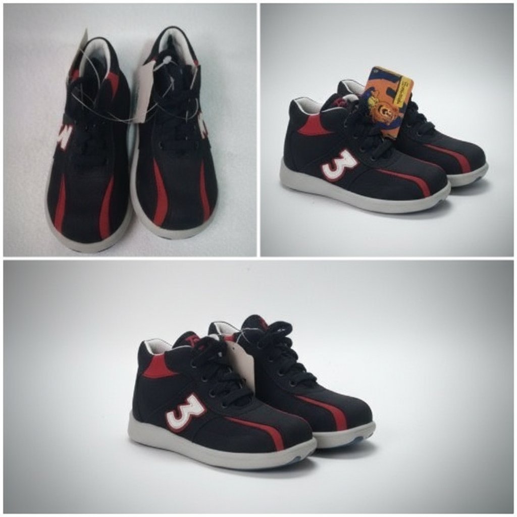 BASKET GARÇON EN CUIR ITALIEN POINTURE 21 NEUF