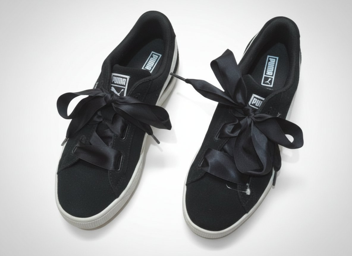 PUMA SUÈDE ULTRA FEMININ LACET RUBAN, TOUCHÉ DAIN, BIJOUX AU TALON. POINTURE 39 JAMAIS PORTÉ