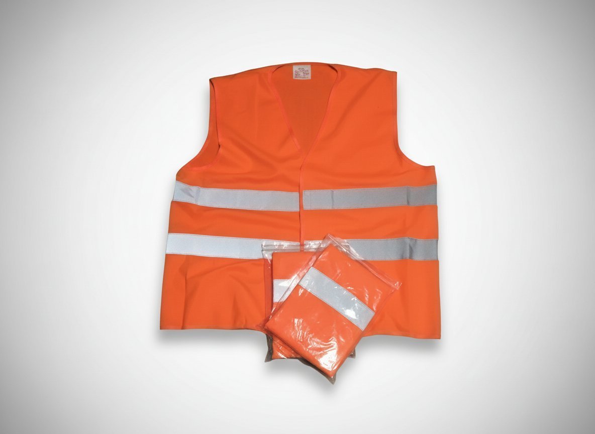 GILET DE SÉCURITÉ TAILLE UNIQUE POUR ETRE BIEN VISIBLE ET EN SÉCURITÉ 2 pieces