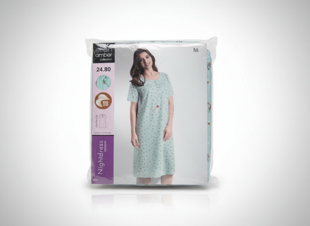 ELLEN AMBER MARQUE SUISSE CHEMISE DE NUIT LONGUE MANCHE COURTE TAILLE M