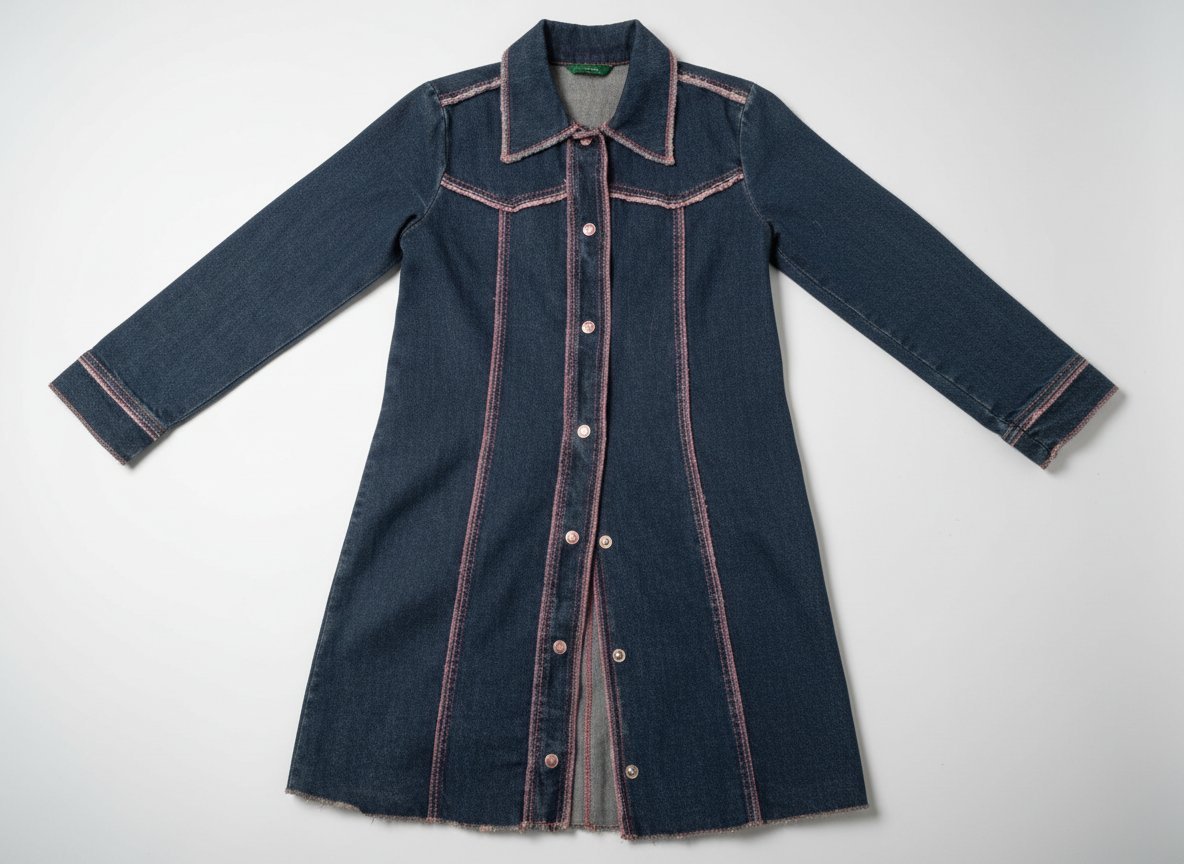 BENETTON TUNIQUE JEANS FILLE TAILLE 10 ANS