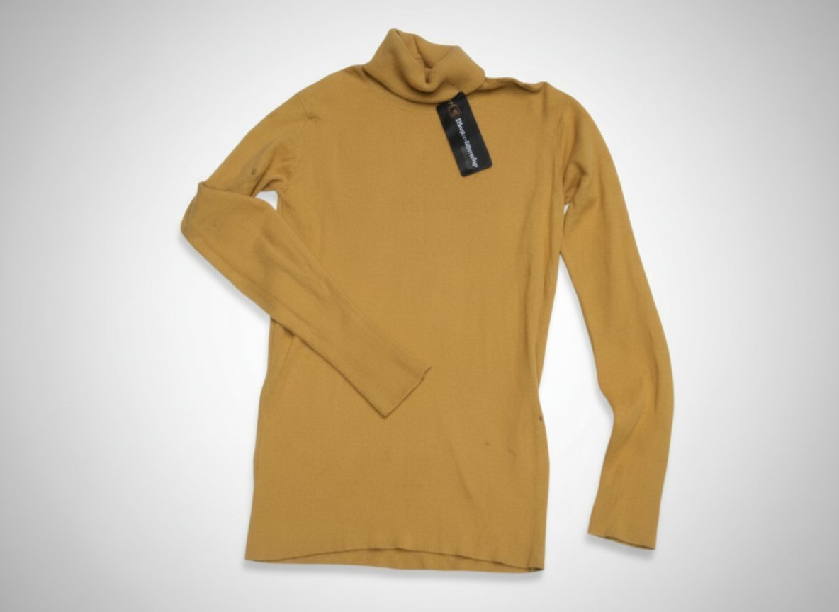 PULL COL ROULÉ MOUTARDE TAILLE S NEUF ET IMPORTE