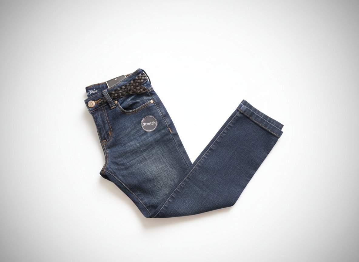 KiDS JEANS TAILLE 8 ANS AVEC CEINTURE IMPORTE DE SUISSE