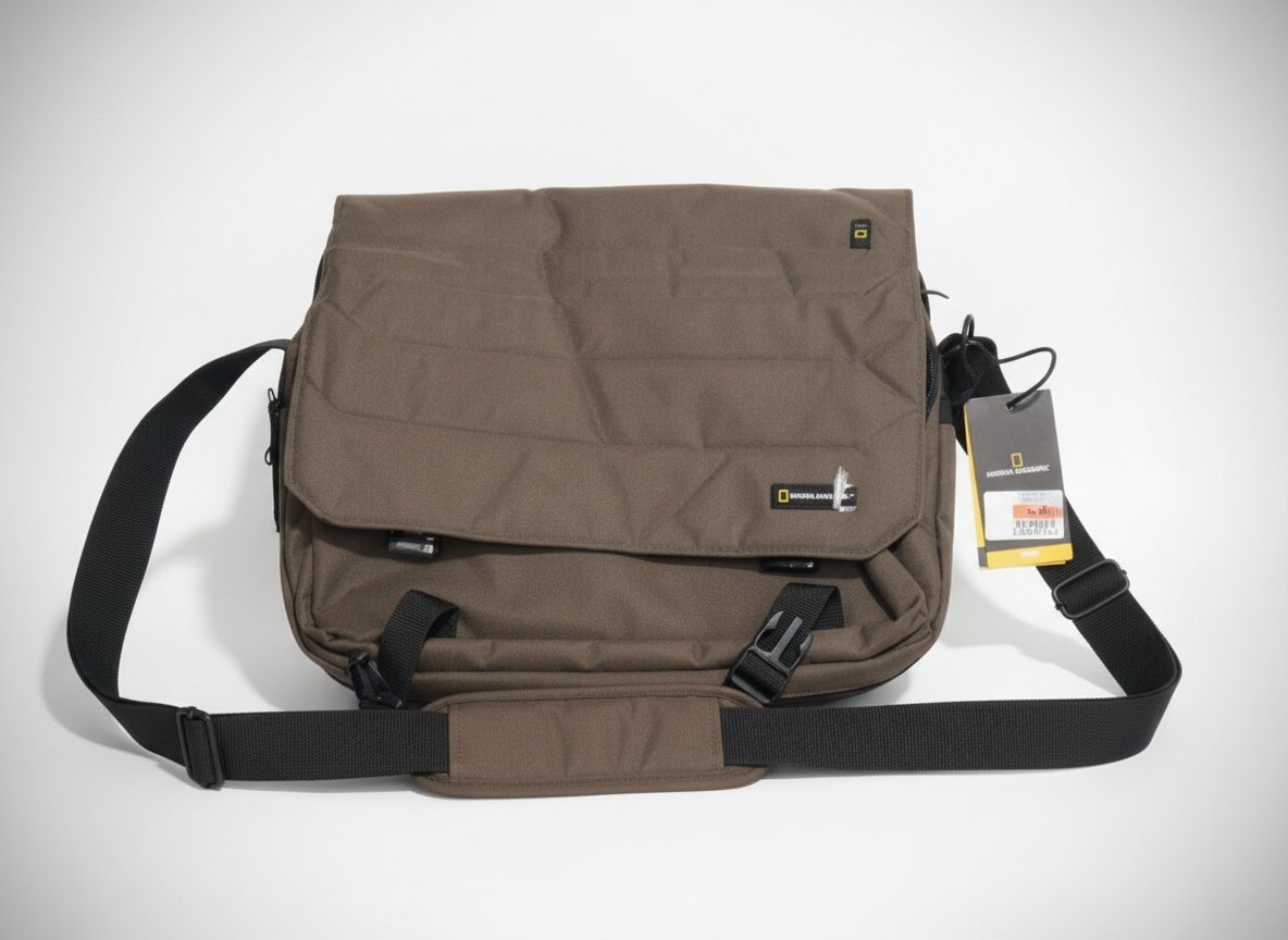 NATIONAL GÉOGRAPHIC SAC A BANDOULIERE ORGANISEUR IMPERMÉABLE DIVERS EMPLACEMENTS KAKI