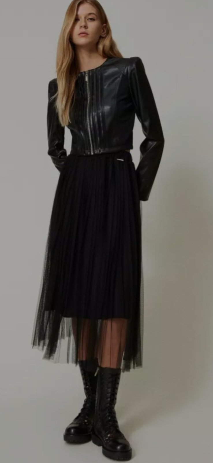 Jupe Authentique mi long plissée en tulle marque SUZY SHIER