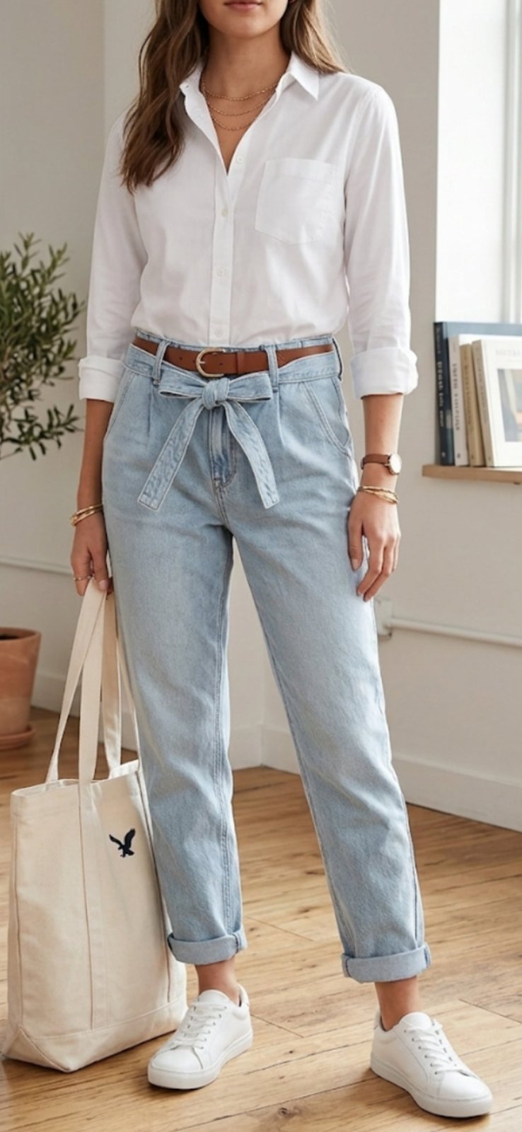 Pantalon original marque AMÉRICAIN  EAGLE MODÈLE MOM JEANS HIGHESTRISE
