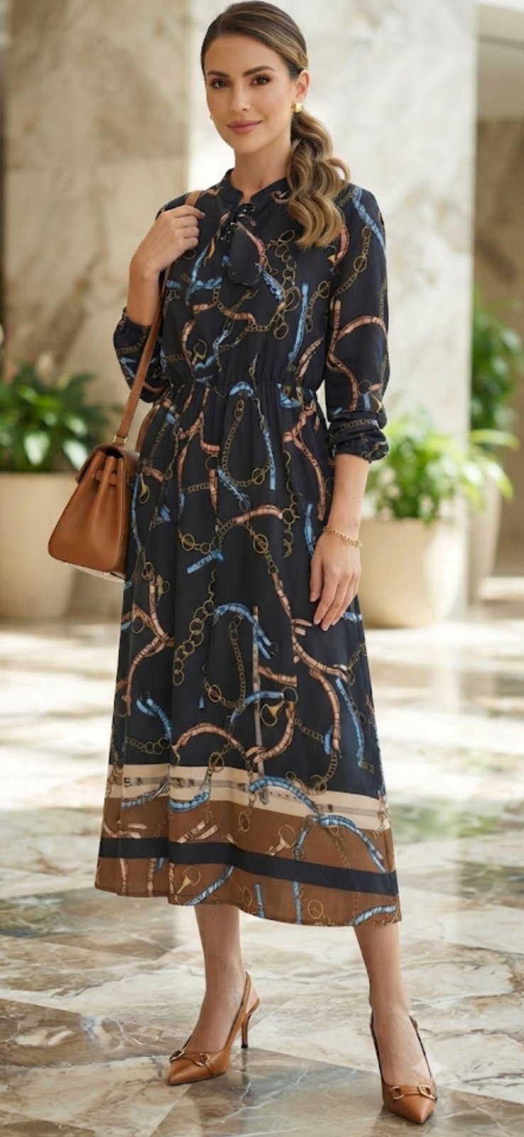 Élégant robe marque SENS. Convient 36/38 longueur 118cm 
