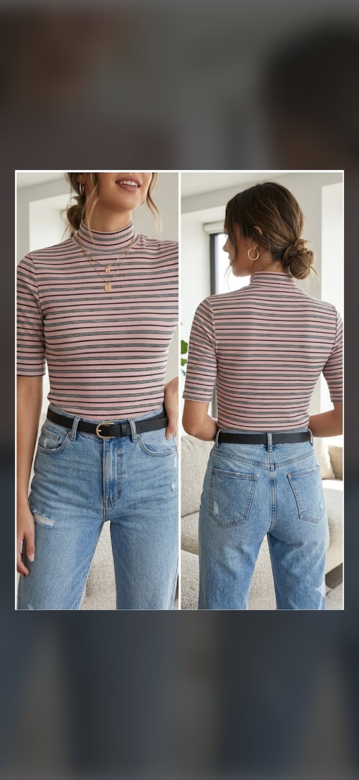 Cropped  top cole roulé 