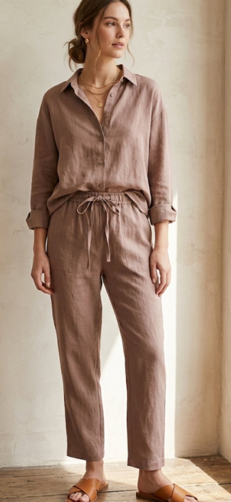 Ensemble 2 pièces pantalon avec son chemise 