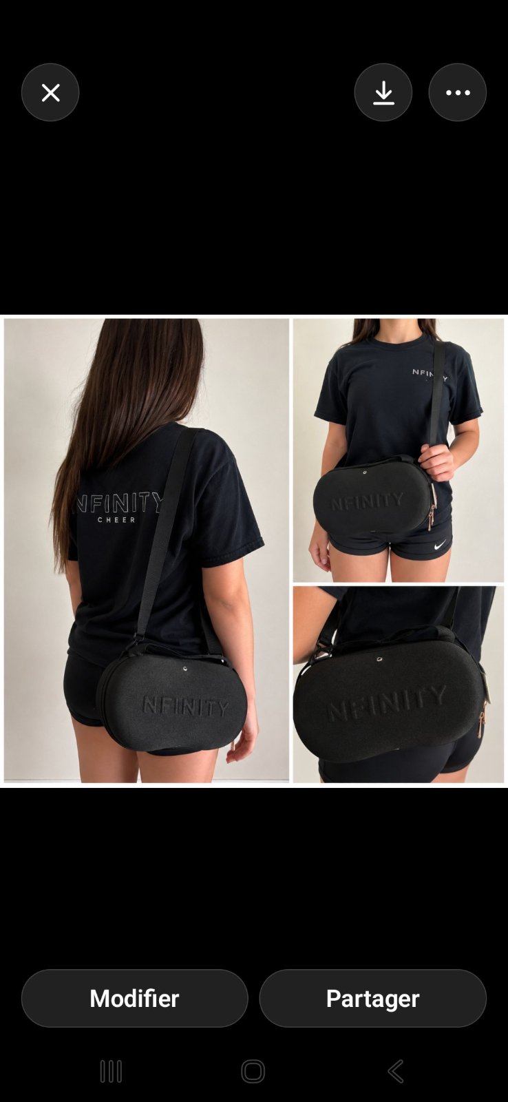 Sac de transport original pour une meilleure protection des chaussures marque Nfinity convient  femme et homme 