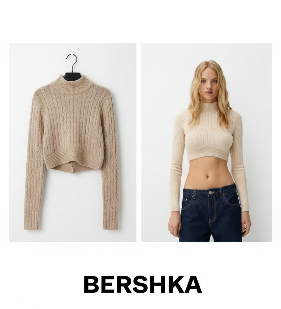 Pull bershka beige 