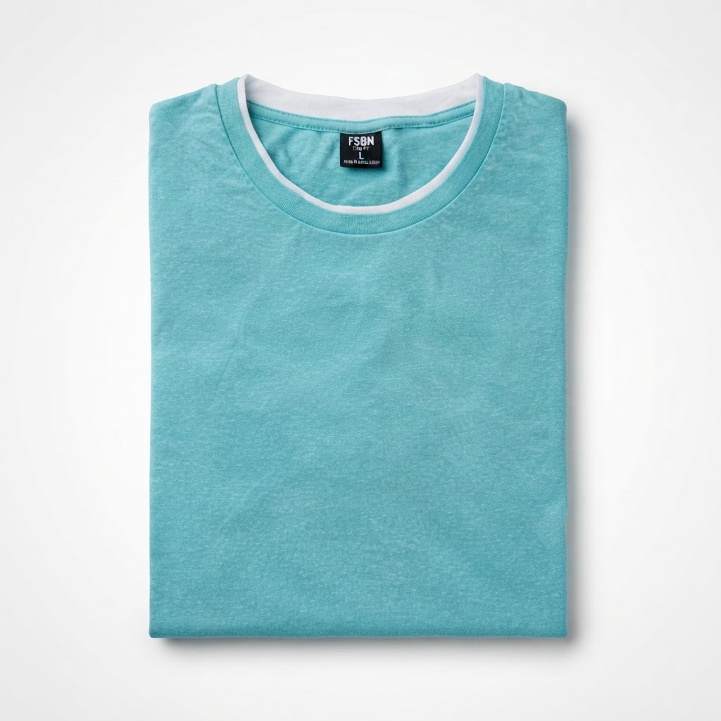 T-shirt FSBN à Double Col pour Ado Taille L/Slim Fit