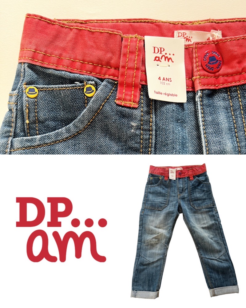 Jean bleu neuf, DPAM, Straight Cut, Fillette 4 ans, 