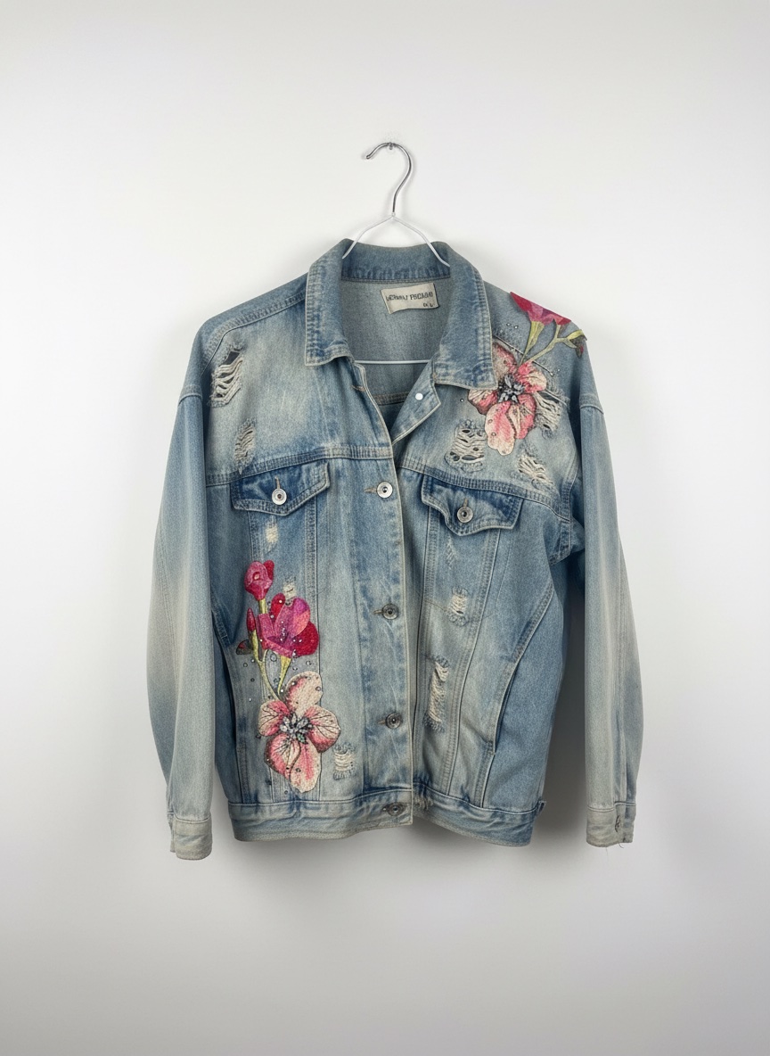 Denim flowers