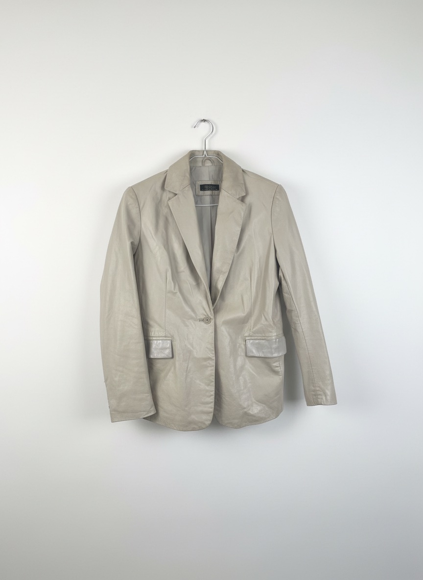 Effet cuir beige 