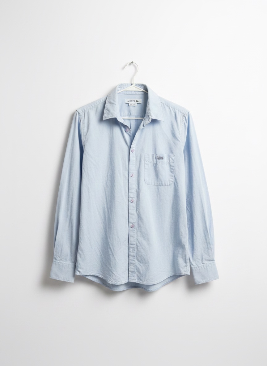 Chemise lacoste bleu ciel