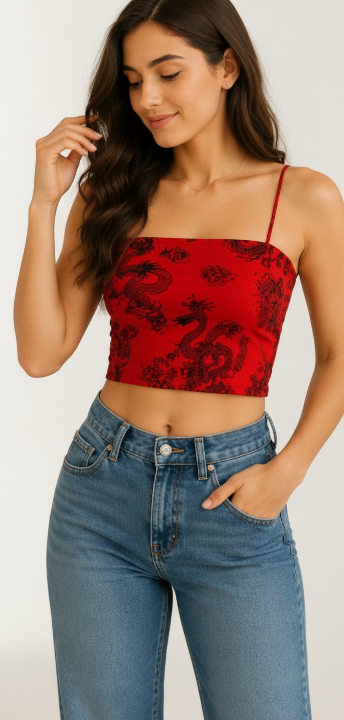 Crop top style camisole 