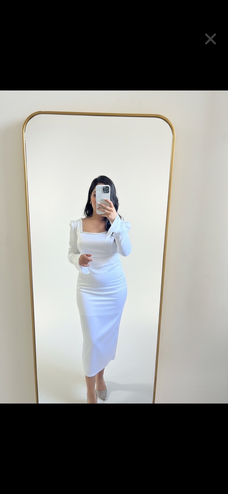 Robe satinée
