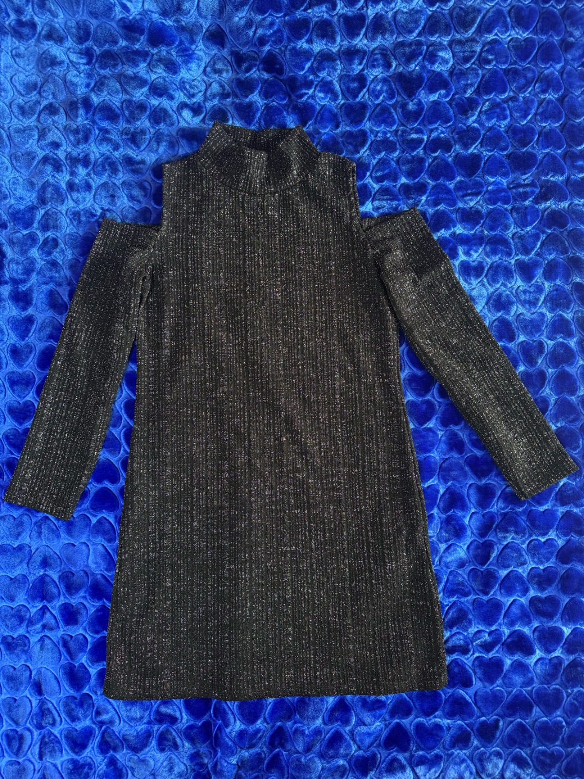 Mini robe noir argenté