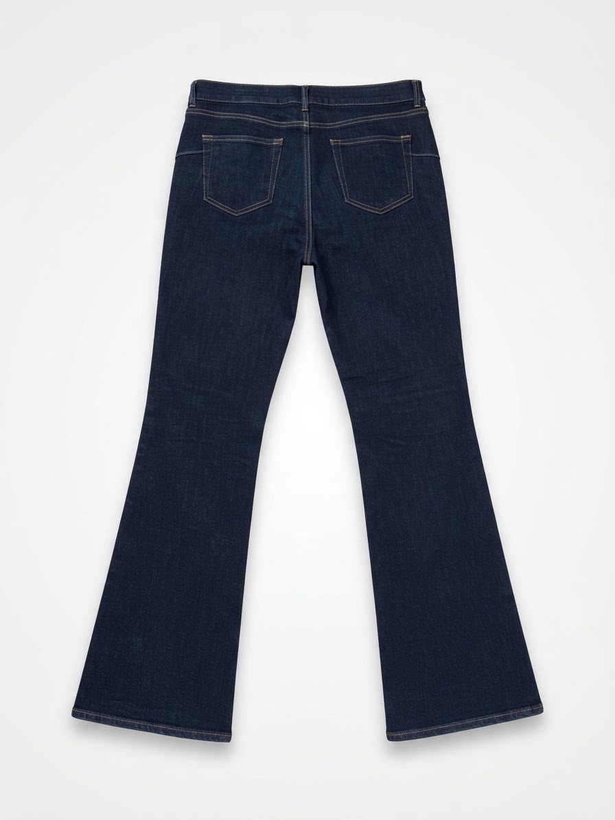 Jean évasé bleu foncé Zara 