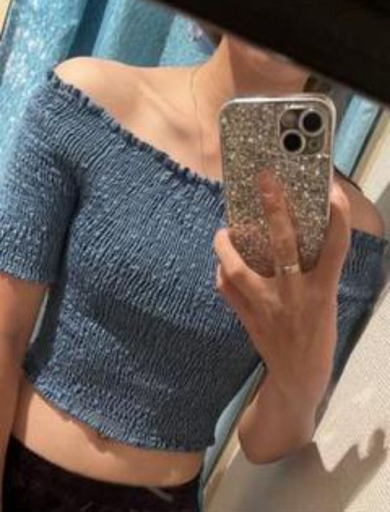 Crop top en denim 