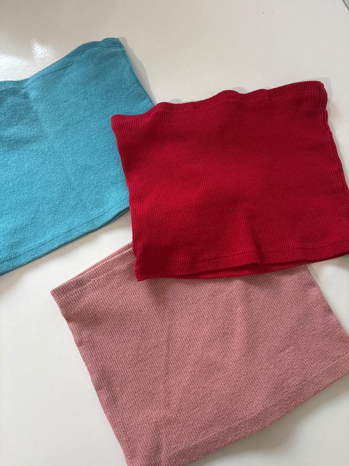 Lot de 3 crop top 