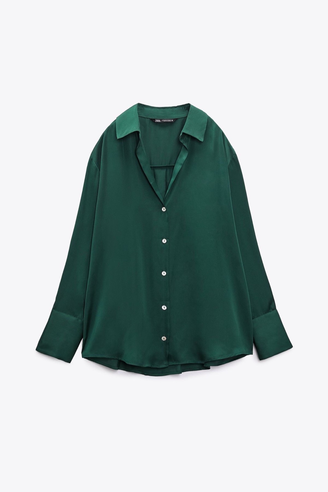 Je vends chemise zara vert taille S oversize tlbs M 
