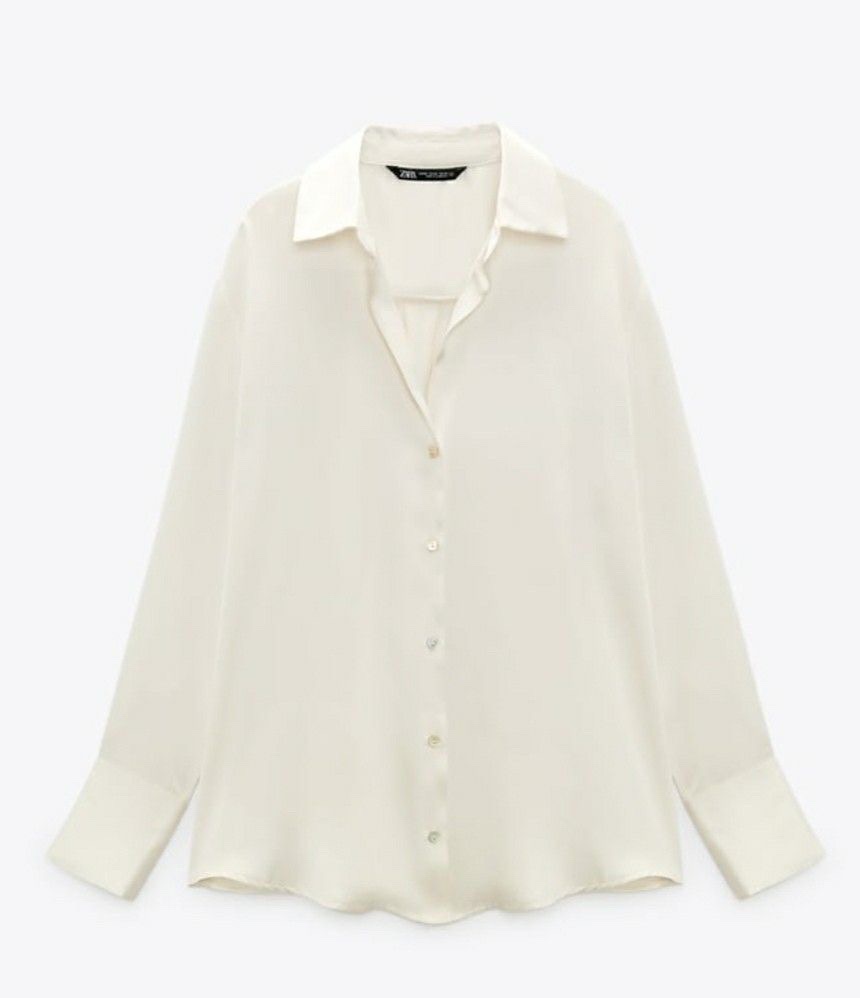Je vends chemise zara satin de soie taille xs