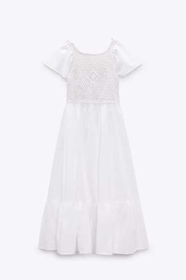 Je vends robe zara 100% linen et crochet