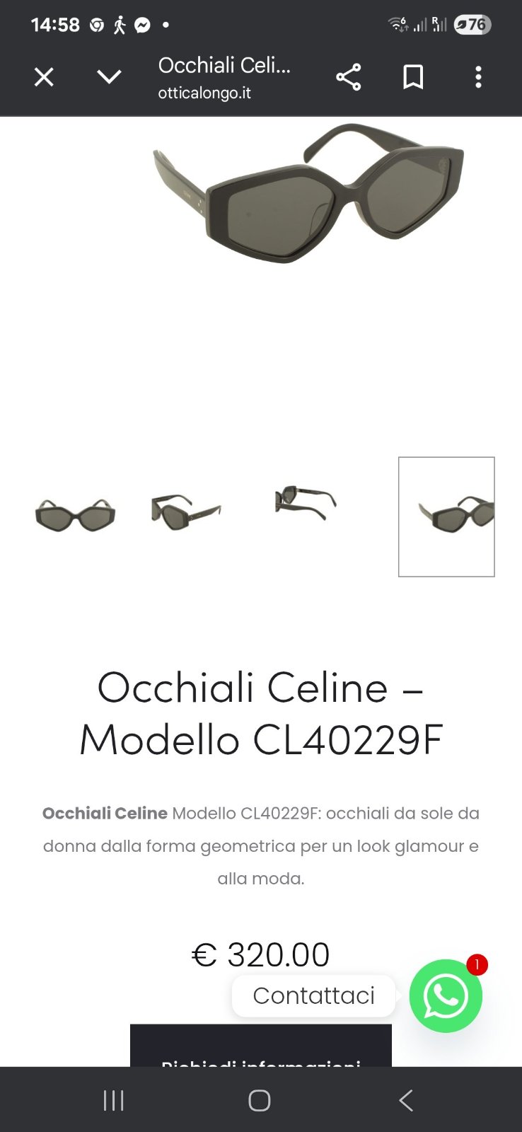 Lunettes Céline noire