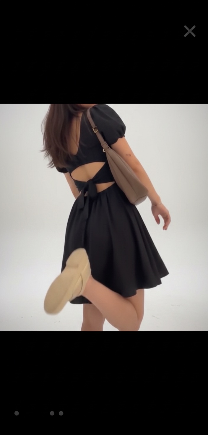 Mini robe shein dos nu