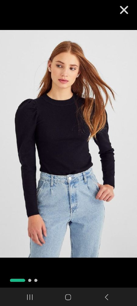 Pull noir  zara