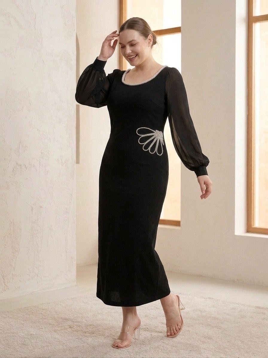 Robe longue noire – Haute Couture