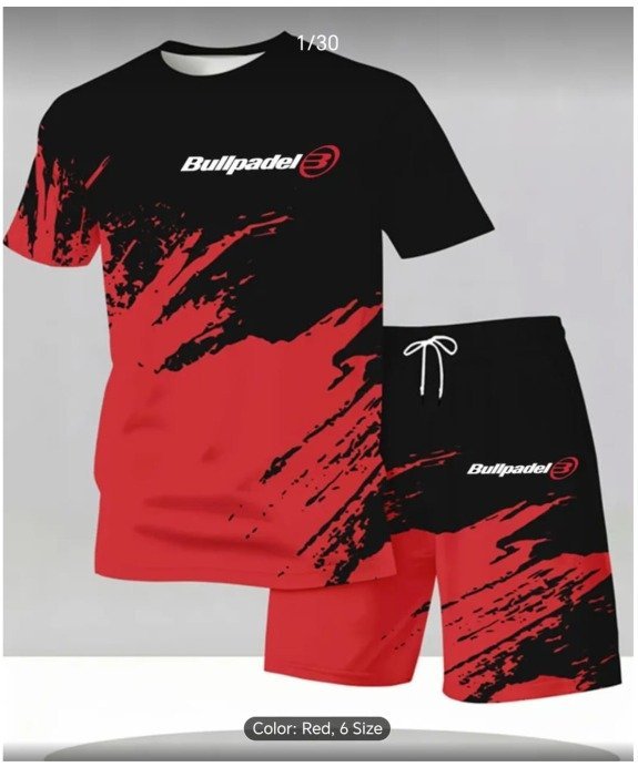 Sports wear shorts and T-shirts Bullpadel