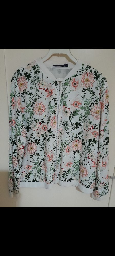 Veste fleurie bomber