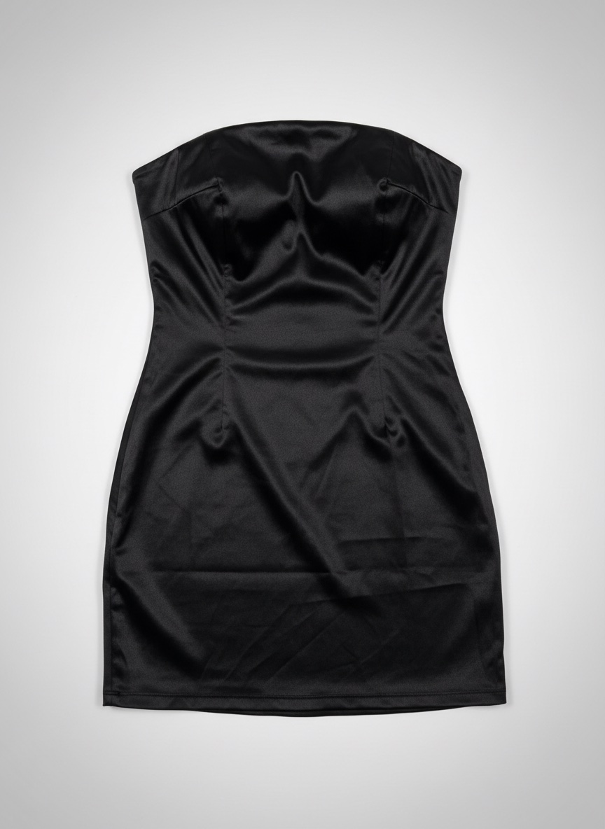 Robe noire mini au style coquette