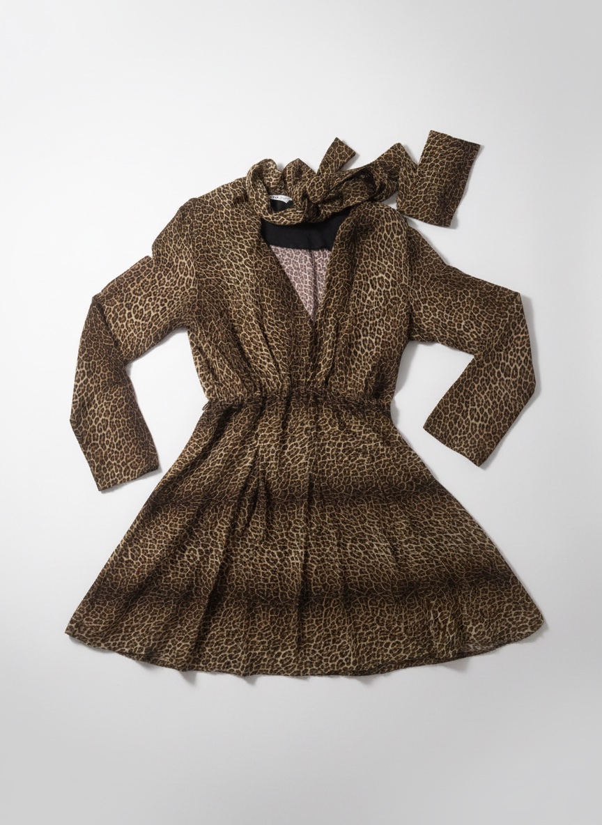 🐆✨ Robe tigrée Zara – Taille XS ✨🐆