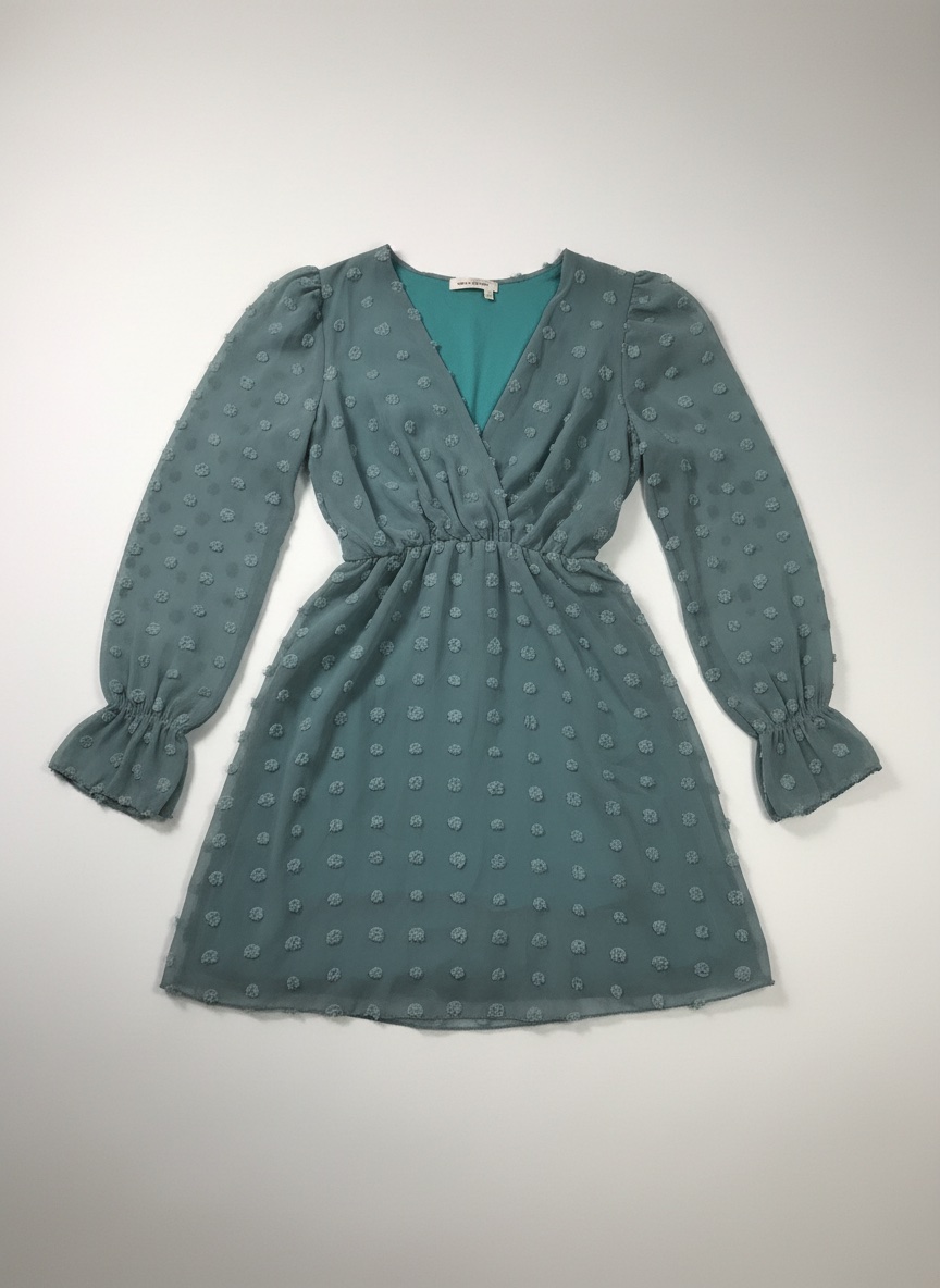 💚✨ Robe verte à pois – Taille S ✨💚